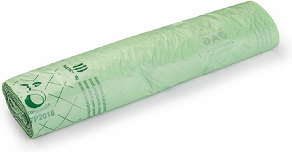 Bio GFT afvalzakken 30L composteerbaar 3 rollen 30 stuks Verpapack